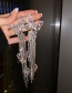 Fashion Long Diamond Diamond Butterfly Tassel Alloy Earrings