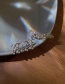 Fashion Silver Diamond Asymmetric Question Mark Alphabet Alloy Ear Bone Clip Earrings