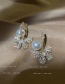 Fashion Bowknot Bow-set Diamond Alloy Earrings