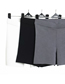Fashion Black Solid Color Pit Strip Knit Bottoming Slim Shorts