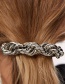Fashion Silver Color Braided Hair Clip