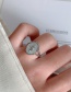 Fashion Silver Color (opening) Rose Oil Painting Open Ring