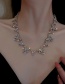 Fashion Silver Color Diamond Necklace
