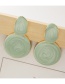 Fashion Green Geometric Candy Color Alloy Drip Earrings