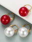 Fashion White Shell Beads Pearl Earrings