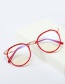 Fashion Gray/blue Light Crystal Multi-faceted Frame Tr91 Round Frame Anti-blue Light Can Be Equipped With Myopia