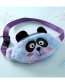 Fashion Pure Purple Big Eyes Plush Panda Shoulder Bag