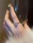Fashion Silver Color Real Gold Electroplated Diamond Zircon Open Ring