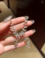 Fashion Silver Color Needle And Diamond Ear Bone Clamp Earrings Zircon One-piece Diamond Earrings
