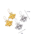 Fashion Ancient Silver Color Alloy Insect Bee Earrings