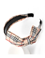 Fashion Plaid Navy Bowknot Non-slip Lattice Headband