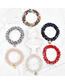 Fashion Symphony Transparent Color Crystal Braided Pearl Hair Tie