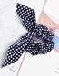 Fashion Polka Dot Blue Polka Dot Streamer Fabric Striped Large Intestine Hair Tie