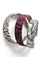 Fashion Zebra Pattern Blue Gray Zebra Print Headband With Wide Side Stripes