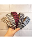 Fashion Zebra Pattern Fuchsia Zebra Print Headband With Wide Side Stripes