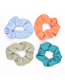 Fashion Blue Milk Wrinkle Solid Color Large Intestine Hair Ring