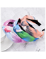 Fashion Blue Pink Rainbow Ink Color Fabric Knotted Headband