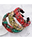 Fashion Red Yarn Snowflake Knotted Hair Band