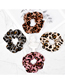 Fashion Leopard Beige Plush Leopard Fabric Large Intestine Ring