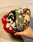 Fashion Red Fabric Knotted Plant Branch Printing Headband