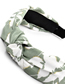 Fashion Brown Fabric Knotted Plant Branch Printing Headband