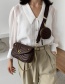 Fashion White Two-piece Textured One-shoulder Chain Crossbody Bag