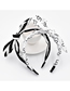 Fashion Black And White Striped Bow 9-character Bow Knotted Headband