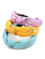 Fashion Khaki Small Plum Blossom Fabric Knotted Flower Headband