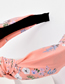 Fashion Khaki Small Plum Blossom Fabric Knotted Flower Headband