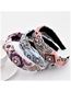 Fashion Korean Pink Patterned Fabric Headband