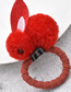 Fashion Red-duckbill Clip Animal Bunny Lamb Plush Hairpin