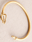 Fashion B34 Curse Rose Gold Stainless Steel Lettering Letter Bracelet