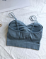 Fashion Bean Green Wrapped Chest Slim Camisole