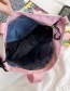 Fashion Black Send Bear Pendant Bear Cartoon Color Matching Shoulder Bag