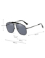 Fashion C5 Gold/blue Film Candy-colored Metal Sunglasses