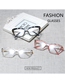 Fashion C4 Bright Black/transparent Transparent Multi-faceted Crystal Can Be Equipped With Myopia Glasses