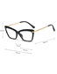 Fashion C4 Bright Black/transparent Transparent Multi-faceted Crystal Can Be Equipped With Myopia Glasses
