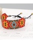Fashion Color Pattern Color Matching Geometric Beaded Woven Rice Bead Bracelet