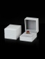 Fashion White Bracelet Box White Leather-filled Paper Storage Box