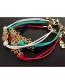 Fashion Red Candy Red Palm Braided Bracelet