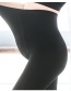 Fashion Black Stepping (plus Velvet) Abdomen Support And Feet Plus Velvet Plus Velvet Pantyhose For Pregnant Women