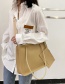 Fashion Khaki Textured Large-capacity One-shoulder Handbag
