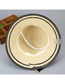 Fashion Light Coffee Sunscreen Woven Straw Hat With Big Bow And Big Edge Parent-child (children)