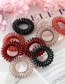 Fashion Section 10 Transparent Telephone Cord Hair Ring 9 Boxed