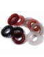 Fashion Section 12 Transparent Telephone Cord Hair Ring 9 Boxed