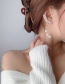 Fashion White Pearl Diamond-studded Pearl Tassel Ear Bone Clip