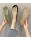 Fashion Pink Transparent Flat Open-toed Slippers