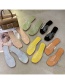 Fashion Pink Transparent Flat Open-toed Slippers