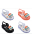 Fashion Transparent Color Soft-soled Non-slip Childrens Toe Cap Sandals