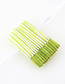 Fashion Light Green Disposable Eyelash Brush Double Color 50pcs